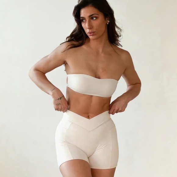 NWT Stacci Athletics Bandeau Bra - Nude Tan Bralette XS - Picture 9 of 9